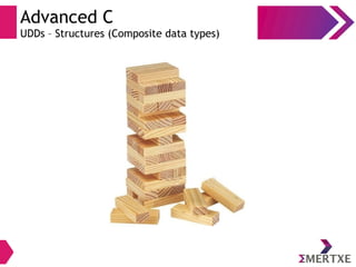 Advanced C
UDDs – Structures (Composite data types)
 