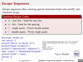 Embedded C Programming Module1 Presentation.pdf