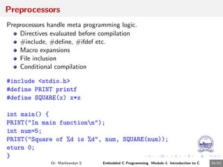 Embedded C Programming Module1 Presentation.pdf