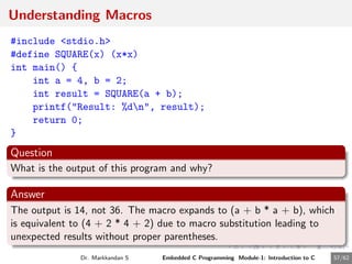 Embedded Macro Embedded C Programming Module1 Presentation.pdf