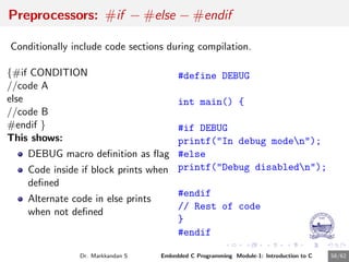 Flag Method Programming Integer Embedded C Programming Module1 Presentation.pdf