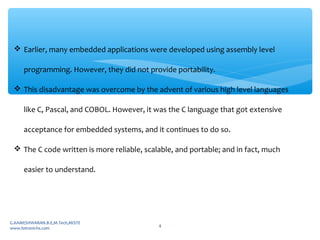 Embedded c program and programming structure for beginners | PPT