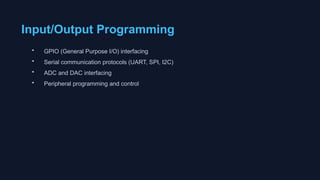Embedded C Programming system infrastructure | PPTX