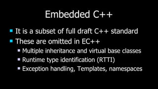 Embedded c programming22 for fdp | PPT