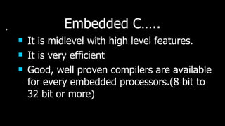 Embedded c programming22 for fdp | PPT