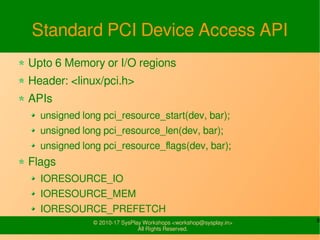 Pci Developer PCI Drivers | PDF