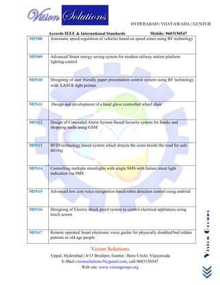 Eec Project List Ece Project List : Latest List for ECE 2023 Embedded Systems Major ...