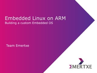 Team Emertxe
Embedded Operating System
Linux
 