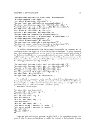 CHAPTER 1. INTRODUCTION 3 
D assoc : 4 
D line length : 32 
D sets : 128 
Hardware : Feroceon-KW 
Revision : 0000 
Serial : 0000000000000000 
The price of a SheevaPlug is around 75 Euros. 
1.3.2 Dreambox 
The dreambox devices (see Figure 1.3) are very popular DVB (S/T/C) decoders that are all 
running Linux. Since the code is open; a lot of alternative  