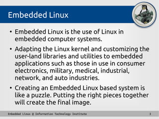 Embedded Linux from Scratch to Yocto | PPT