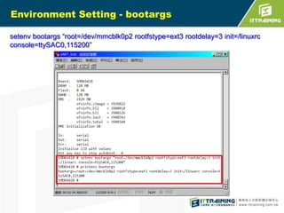 Kernel Configuration (cont.)

 