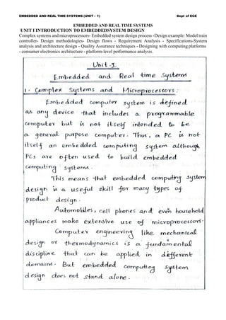 Embedded And Real Time Systems Notes Pdf Embedded And Real Time Systems Notes Pdf