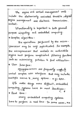 Embedded and Real Time Systems Notes.pdf