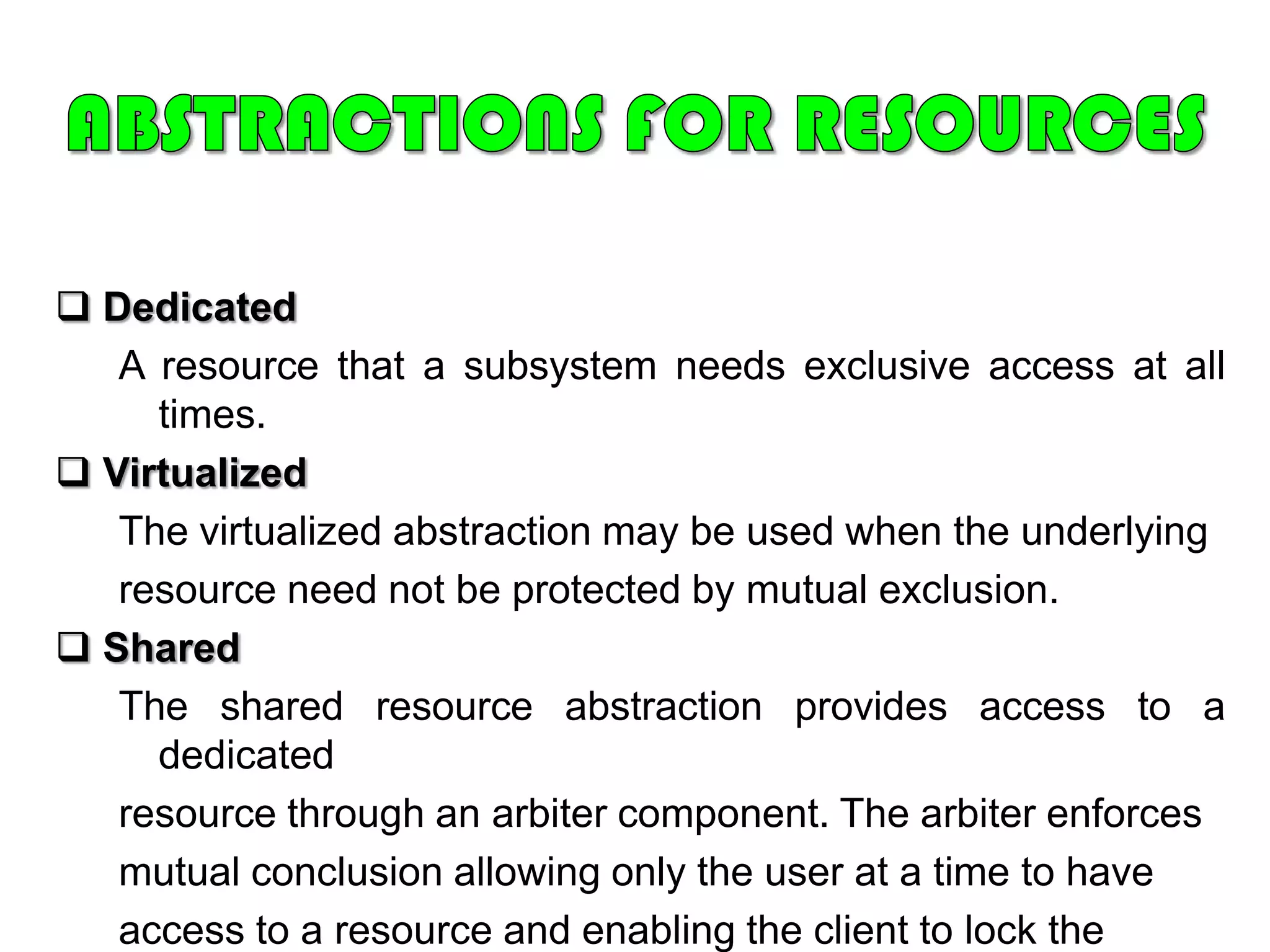 SPINLOCKS	A spinlock is a flag that a thread can check before executing a particular piece of code. Basically, only 1 thread at a time can acquire a spinlock. Any other thread attempting to acquire the same lock will keep trying (spinning) until it can acquire a lock.