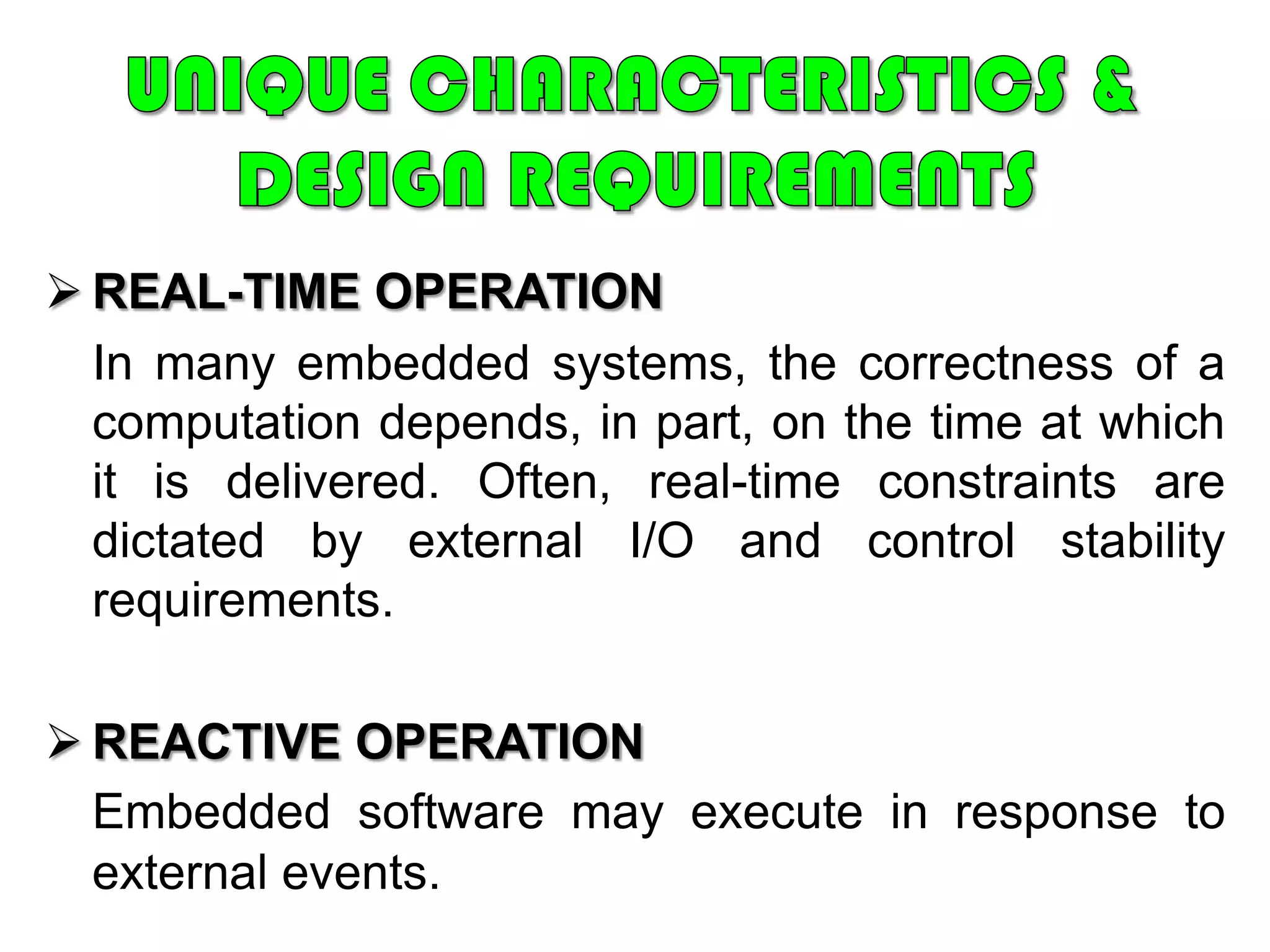 Different models of computation ranging from discrete-event systems to those involving continuous time dynamicsExamples of Embedded Systems and Their Markets