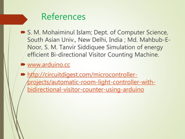 Bidirectional Visitor Counter using IR sensors and Arduino Uno R3 ...