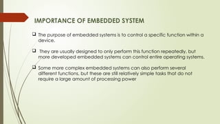 EMBEDDED system presentation (PPT1.pptx) | PPTX