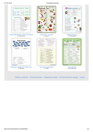 Embedded questions | PDF
