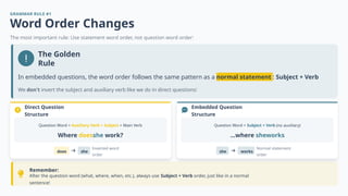 Embedded questions and statements, how to use the English language | PPTX