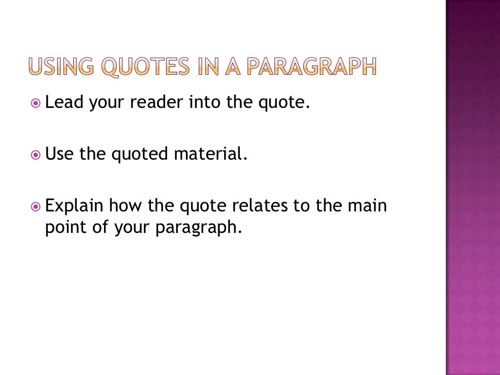 embedded quotes
