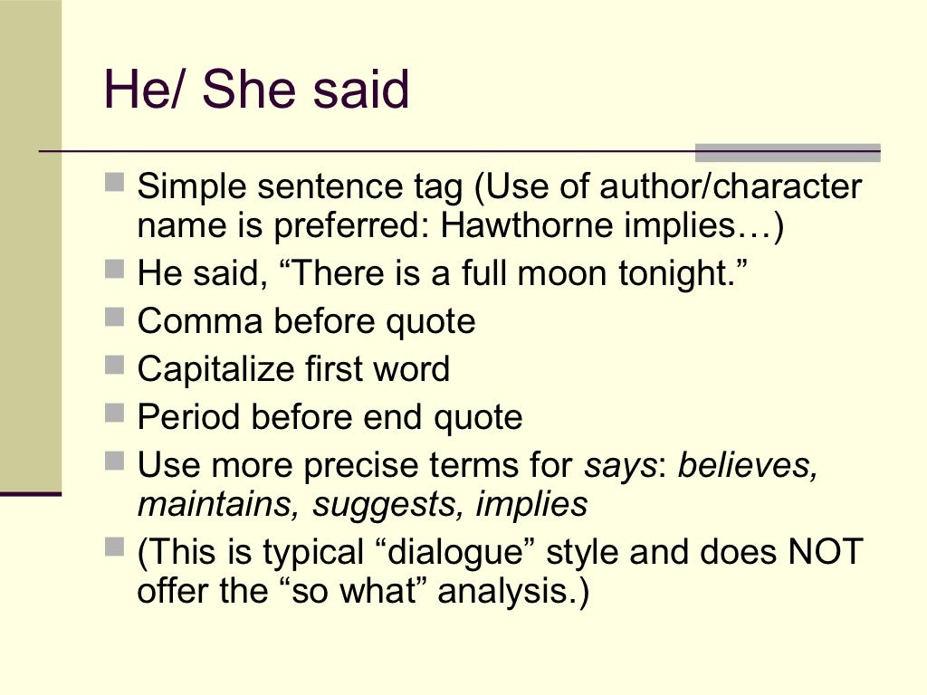 Embedded Quotes Embedded quotes