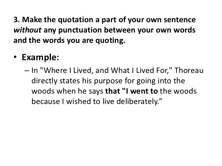 How To Embed A Quote Into A Sentence Embedded Quotes Examples