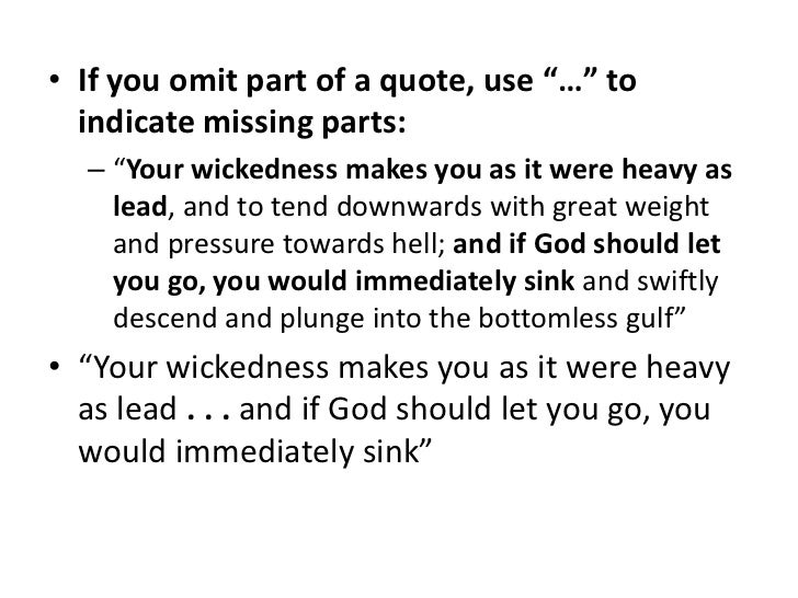 embedded quotes