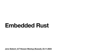 Embedded Rust | PPT