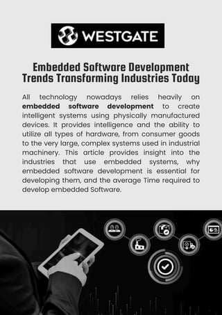 Embedded Software Development: Industry Trends and Timelines | PDF