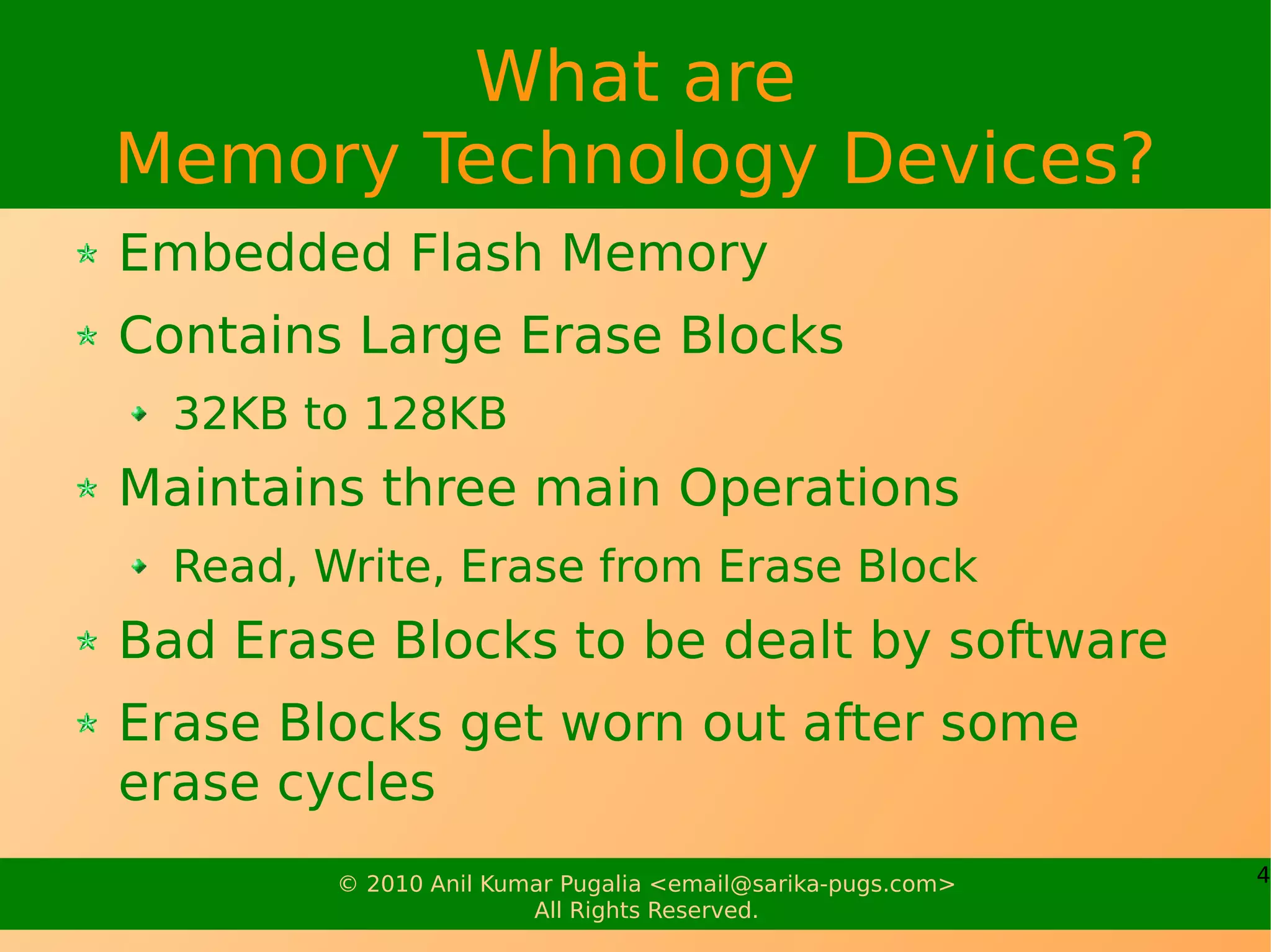 Embedded Storage Management | PPT
