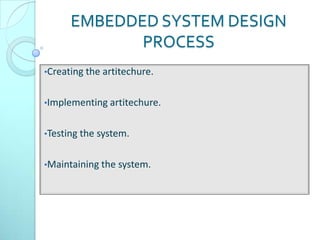 Embedded system | PPTX