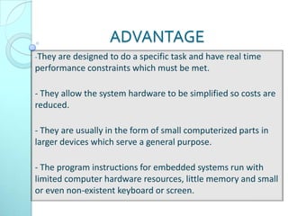 Embedded system | PPTX