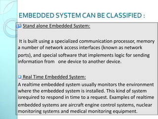 Embedded system | PPTX