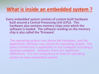 Embedded Inside Embedded system by abhishek mahajan | PPTX