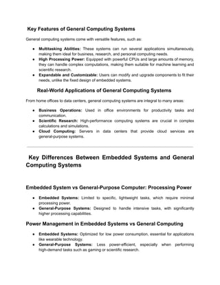 Embedded System and General Computing System.pdf | Computing ...