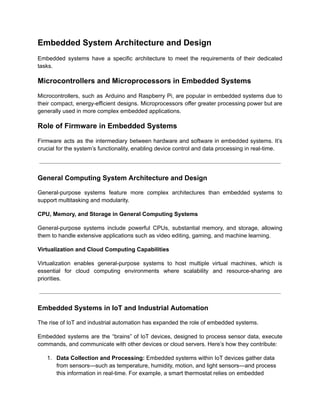 Embedded System and General Computing System.pdf | Computing ...