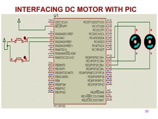 20 
INTERFACING DC MOTOR WITH PIC 
 