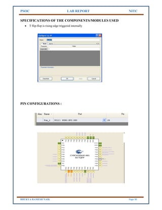 Embedded system design psoc lab report | PDF