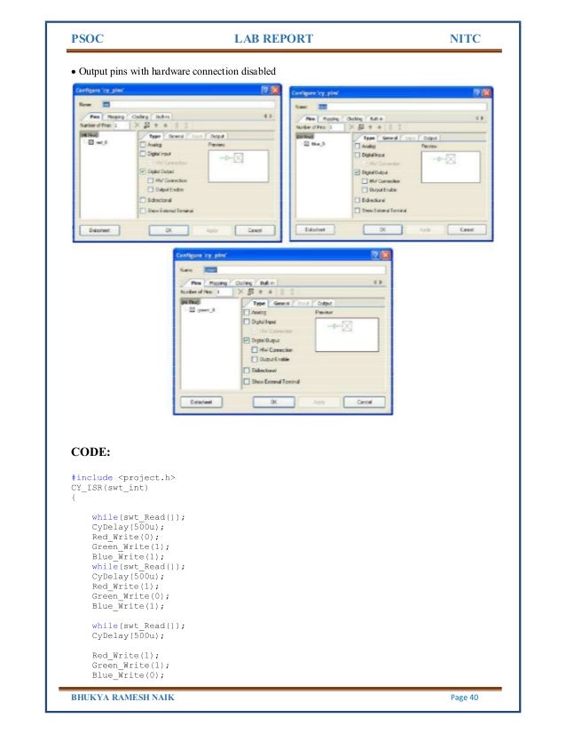Embedded system design psoc lab report psoc 3 block diagram 