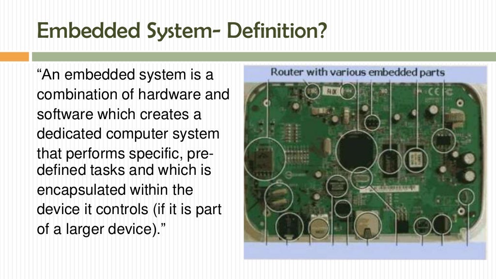 Embedded system in automobile