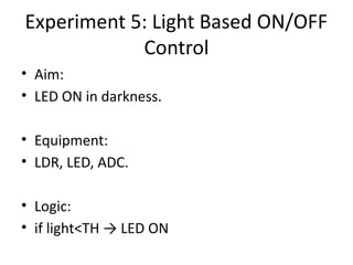 Embedded Basic Experiment Embedded_System_Lab_Experiments manual .pptx