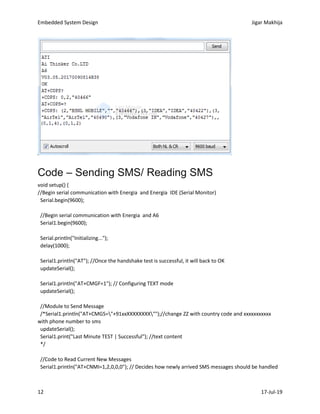 Embedded system lab work | PDF