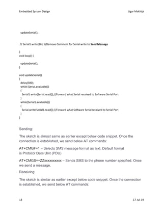 Embedded system lab work | PDF