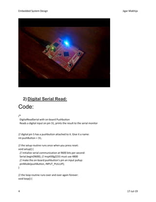 Embedded system lab work | PDF