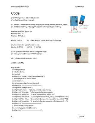 Embedded system lab work | PDF