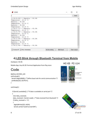 Embedded system lab work | PDF