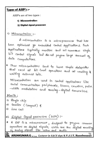 Embedded System Design Notes written by Arun Kumar G, Associate Professor, Dept. of E&C, STJIT, Ranebennur, Karnataka, INDIA. Slide 35