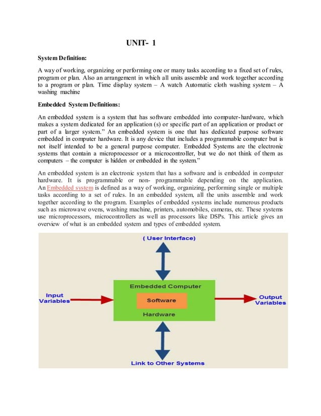 Embedded system notes