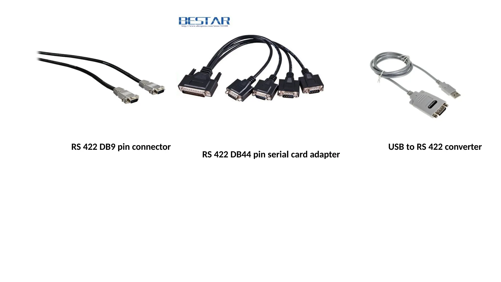 RS 422 DB44 pin serial card adapter
RS 422 DB9 pin connector USB to RS 422 converter
 