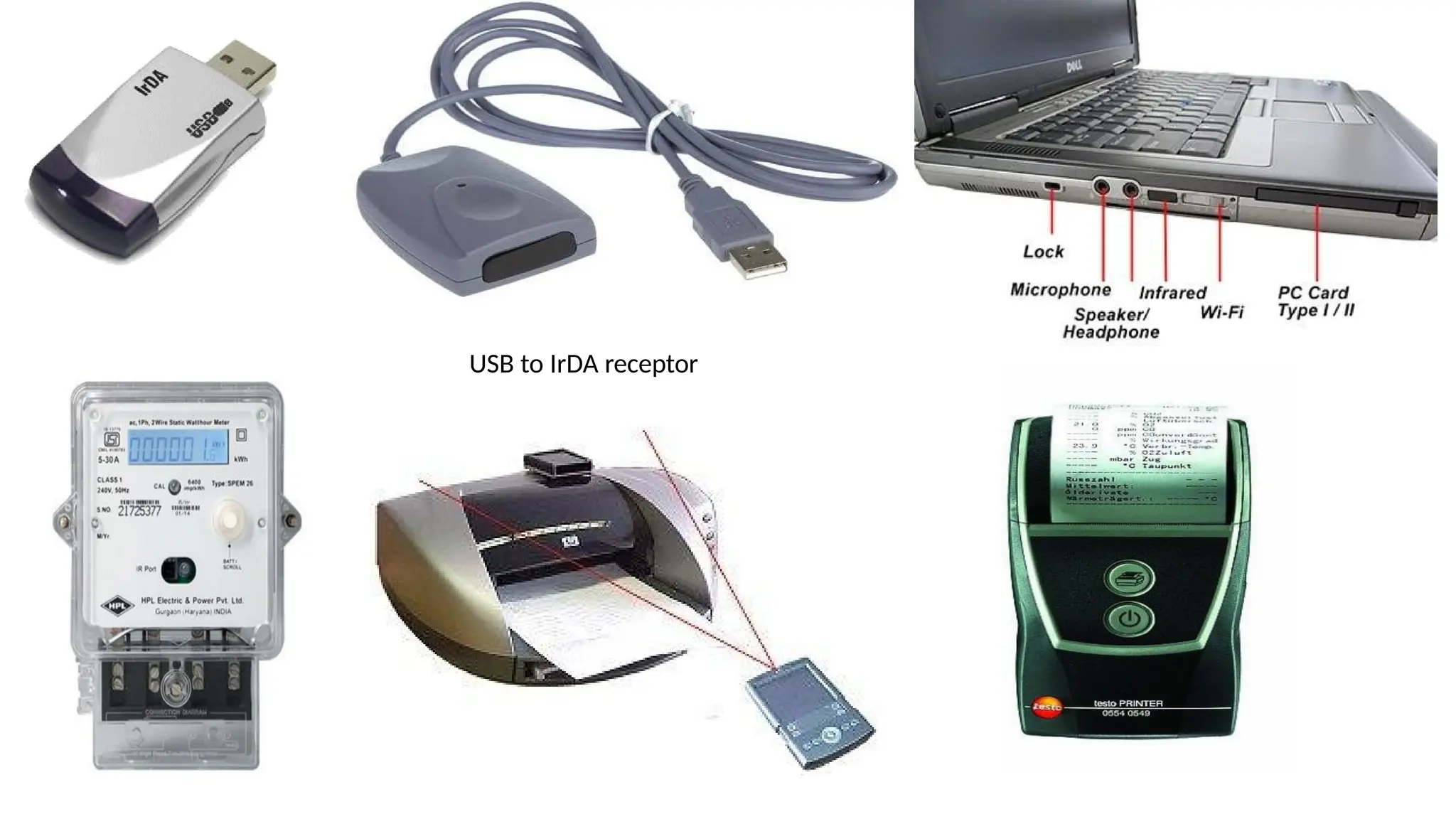 USB to IrDA receptor
 